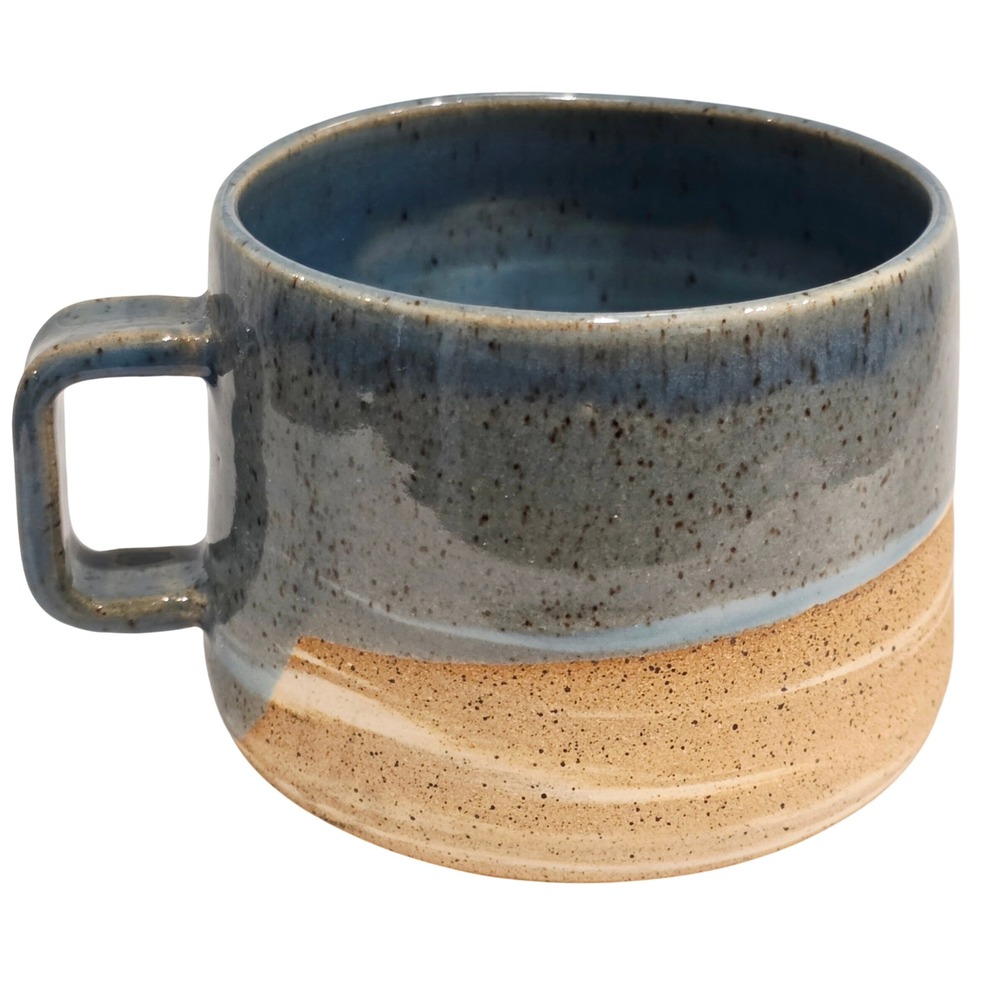 Lily May Pottery Mug Handcrafted Blue Speckled Ceramic Artisan‎ Cup